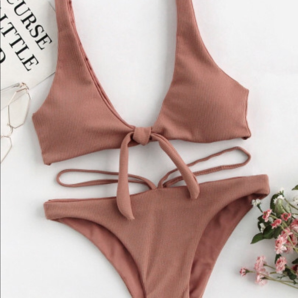 Brown bikini!